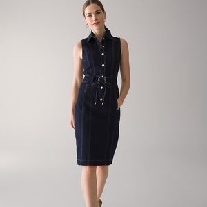 White House Black Market Denim Shirt Dress